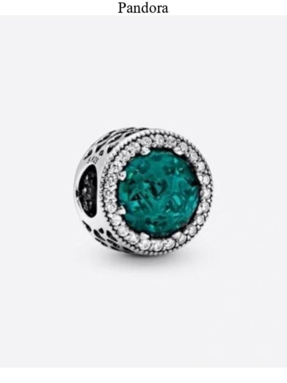 Pandora Sparkling Sea Green Charm